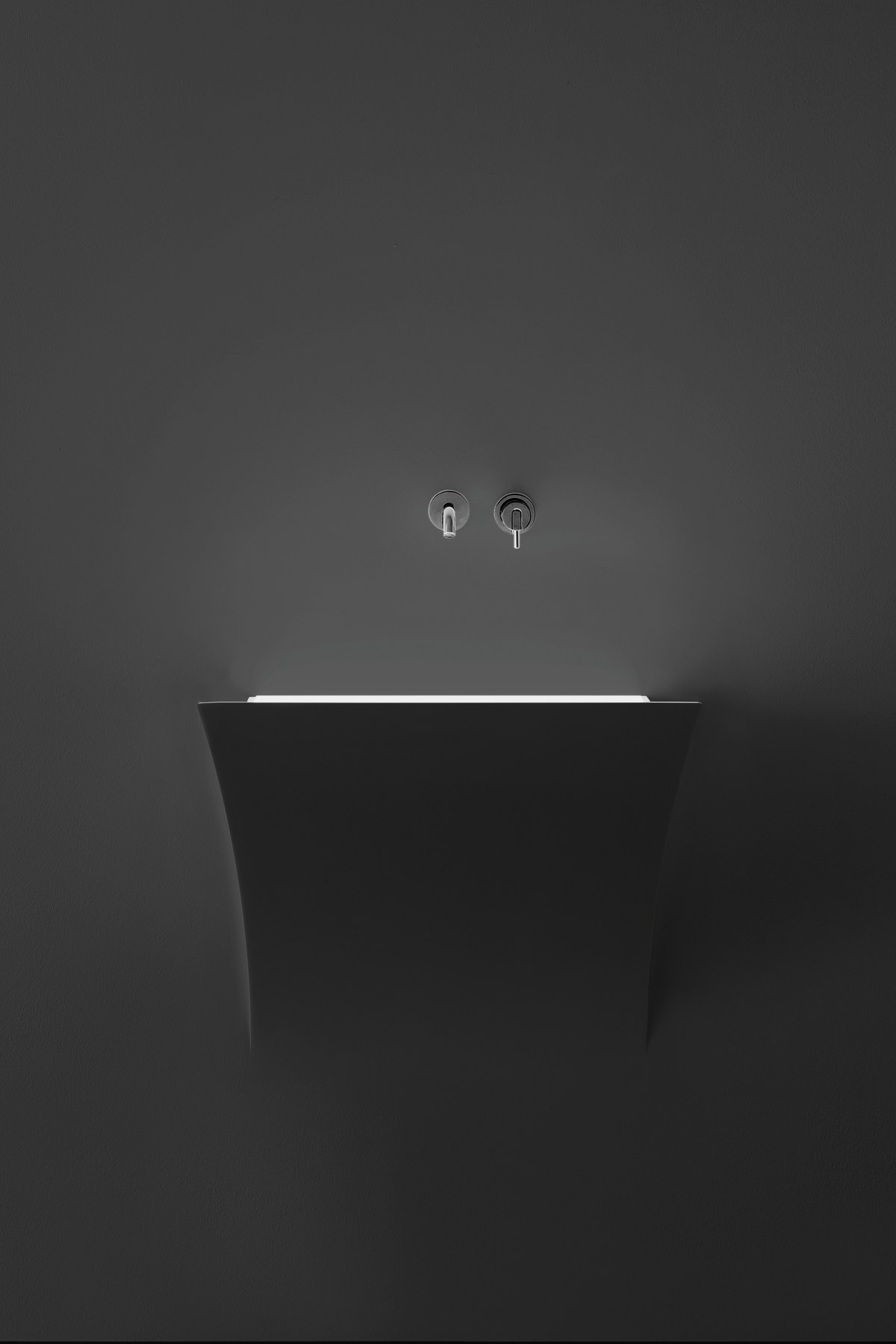 which seems to come out from the wall but at the same time blends within.