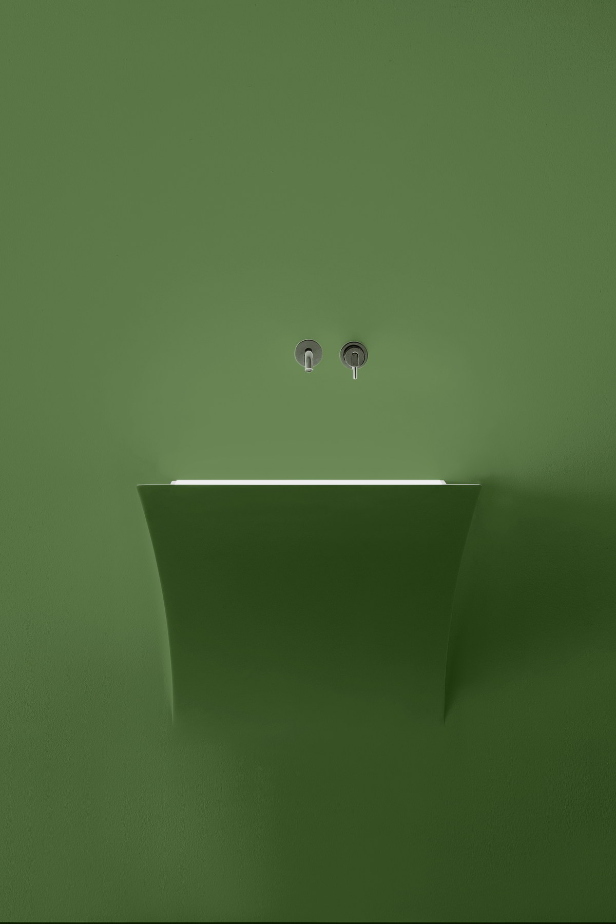which seems to come out from the wall but at the same time blends within.