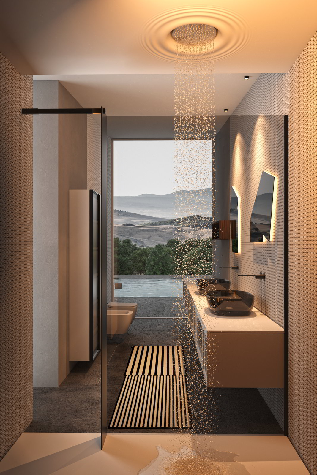 The research on materials, surfaces and furnishings best expresses the concept of a project that makes the preciousness of the details its distinctive.