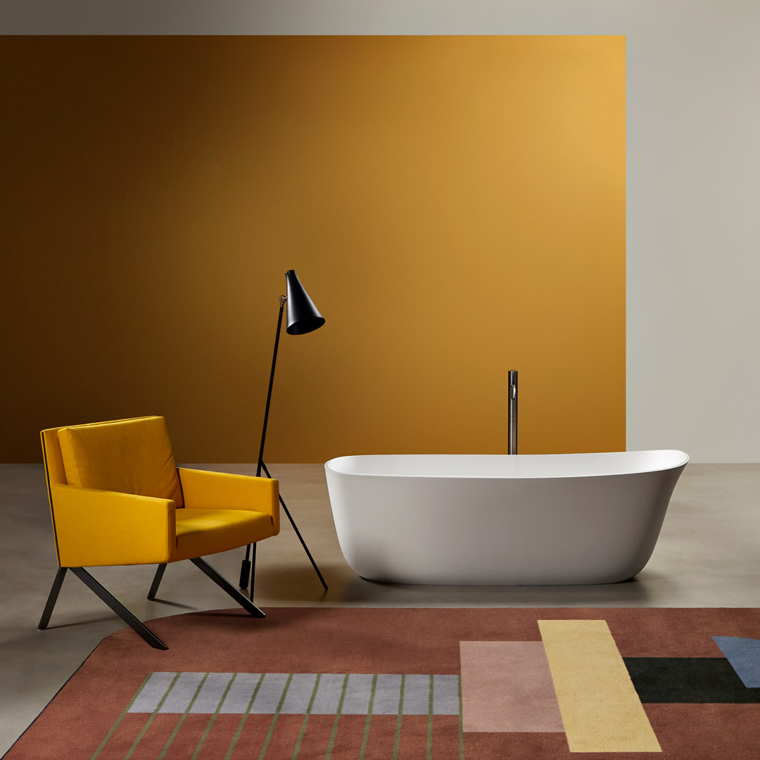 Una vasca elegante, dall’immagine leggera